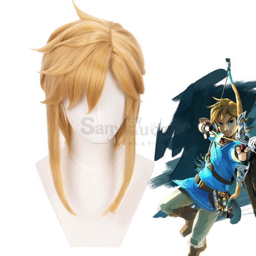 【In Stock】Game The Legend of Zelda Cosplay Link Zelda Cosplay Short Wig