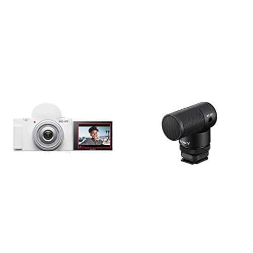 Sony ZV-1 Digital Camera with Vlogger Shotgun Microphone - White - w/ Shotgun Microphone