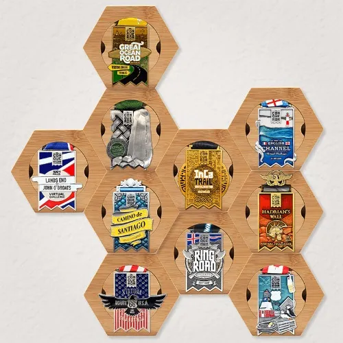 10x Honeycomb Medal Holder Pack | The Conqueror Challenges