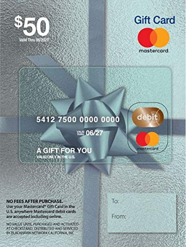 $50 Mastercard Gift Card (plus $4.95 Purchase Fee) - 