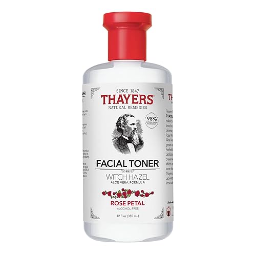 Thayers Alcohol-Free Rose Petal Witch Hazel Facial Toner for Glowing Skin, Soothing, Hydrating, Refreshing Toner for Normal and Combination Skin, 12oz - Rose Petal - 12 Fl Oz (Pack of 1)