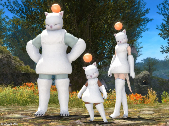 Moogle Attire in FFXIV