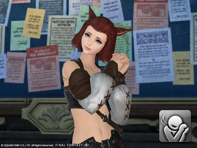 Pretty Please Emote in FFXIV