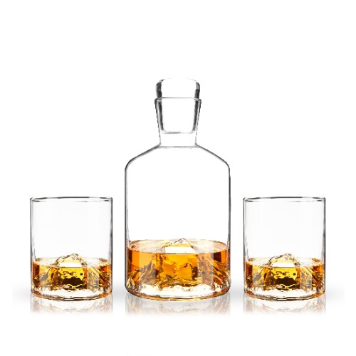 Mountain Decanter and Tumbler Set
