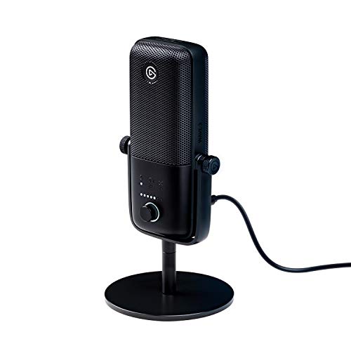 Elgato Wave:3 - Premium Studio Quality USB Condenser Microphone for Streaming, Podcast, Gaming and Home Office, Free Mixer Software, Sound Effect Plugins, Anti-Distortion, Plug ’n Play, for Mac, PC - Wave:3 - Gear