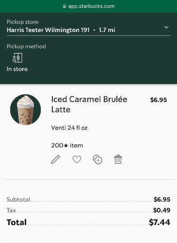 Venti Iced Caramel Brulée Latte