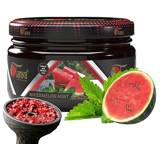 Herbal 100% Nicotine & Tobacco Free Shisha Hookah Flavors 250G Bag (Watermelon mint) - Watermelon mint