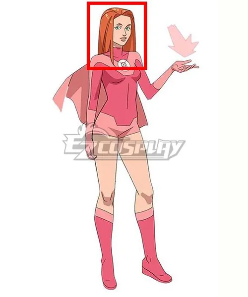 Invincible Atom Eve Orange Cosplay Wig