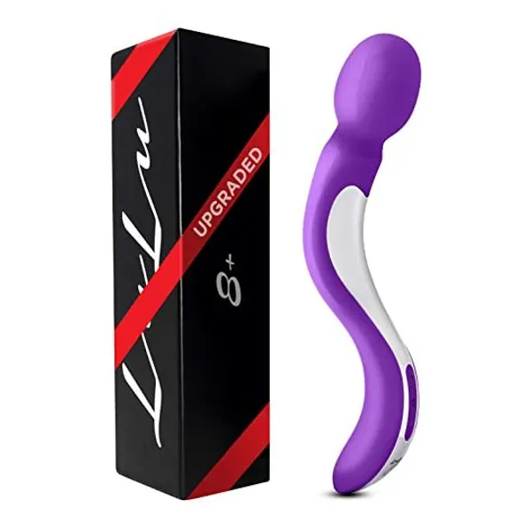 
                            LuLu 8 Powerful Mini Massager Handheld Wireless Waterproof Quiet Rechargeable Personal Massager with 8 Magic Vibration Modes Neck Shoulder Back Body Massage Perfect Gift for Women, Men Purple
                        