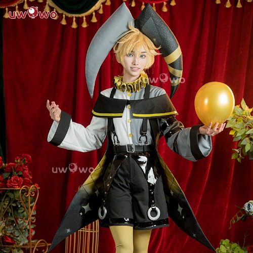 【In Stock】Uwowo V Singer Twins Brother Clown Gothic Halloween Cosplay Costume - 【In Stock】XL