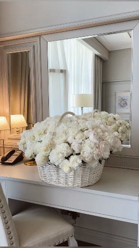 A large bouquet of flowers