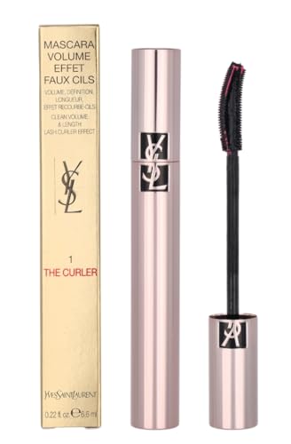 Yves Saint Laurent Mascara Clean Volume & Length Curling Effect the Curler Smudgeproof 1 Rebellious Black 6.6 ml