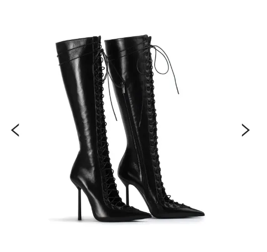 Le Silla Lace Up Leather Boots