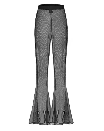 Nylon Flare Trousers