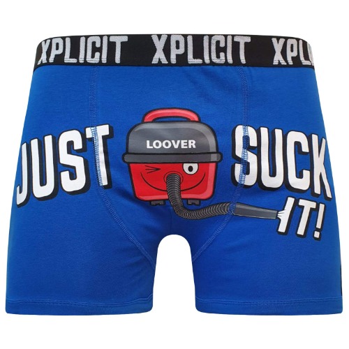 Xplicit Mens Boys by Crosshatch Novelty Rude Boxer Trunks Shorts Underwear Funny