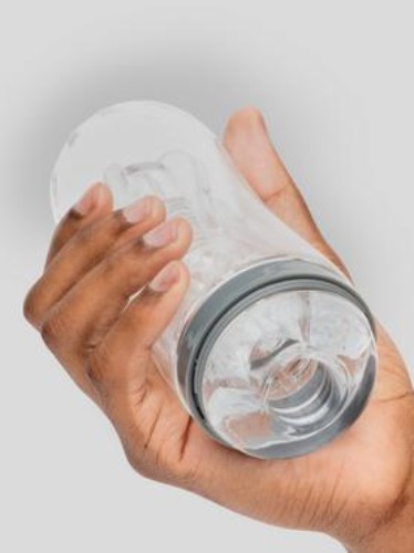 Lovehoney Heads Up Clear Textured Stroker Cup