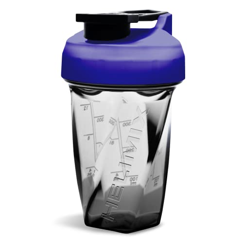Helimix 1.5 Vortex Blender Shaker Bottle Holds Upto 20oz | No Blending Ball or Whisk | USA Made | Portable Pre Workout Whey Protein Drink Shaker Cup | Mixes Cocktails Smoothies Shakes | Dishwasher Safe - 20 oz - Purple