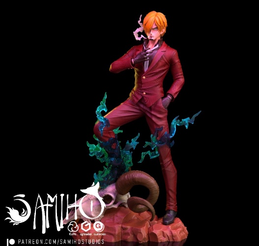 Sanji Red Suit Figurine