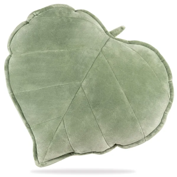 Happy Koala Soft Decorative Leaf Shaped Throw Pillow Cushion [Green] 19 x 19 inch Great for Bedroom, Sofa, Couch, Living Room