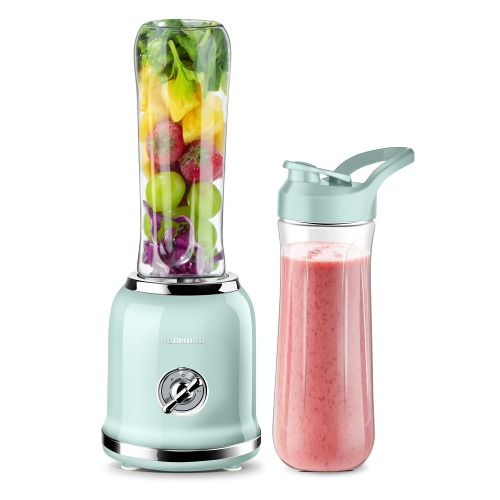 Personal Blender, REDMOND Powerful Smoothie Blender with 2 Portable Bottle 2 Speed Control & Pulse Function 6 Stainless Steel Blades, BPA Free (Green) - Green