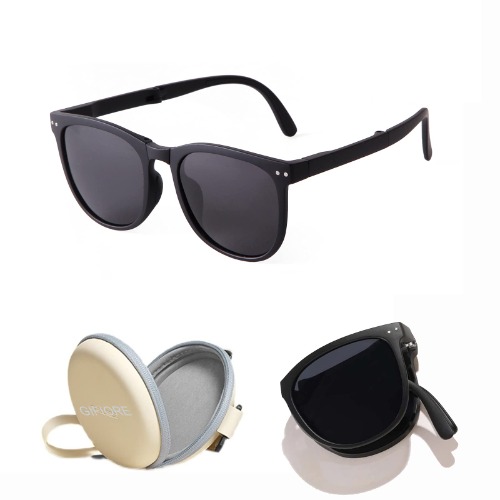 GIFIORE Folding Polarized Sunglasses for Women Men Foldable Driving Anti-glare Sun Glasses,Ultralight,19g