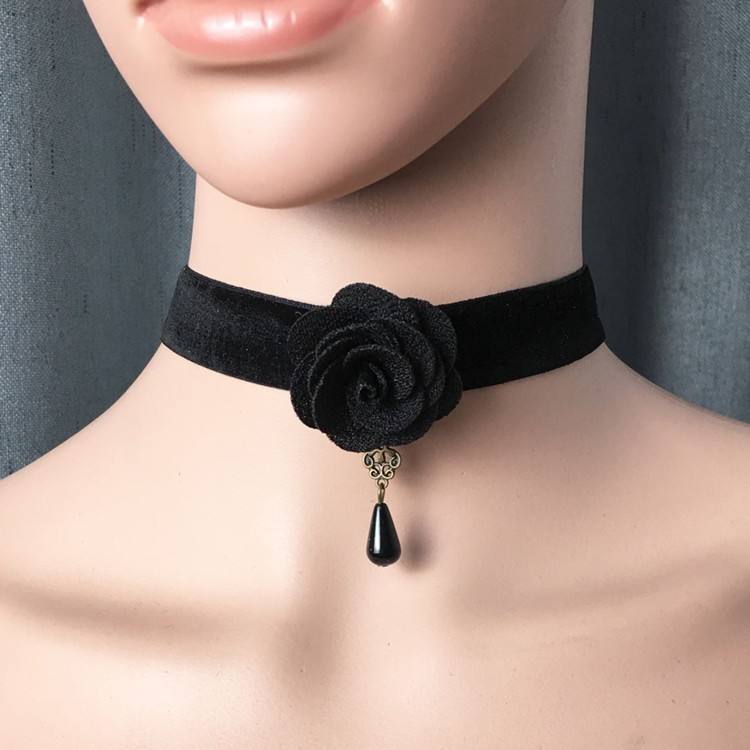 Gothic Lace Choker - black / Choker