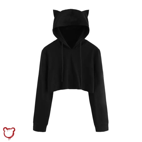 Jaguar Distressed Feline Hoodie - S / Black