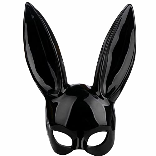 labreeze Black Bunny Mask Sexy Masquerade Ball Party Adults Rabbit Ears Easter Fancy Dress Mask