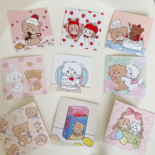 Kawaii memo cards -Thankies so much! ♡