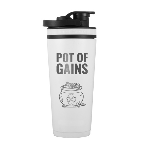 St. Patricks Day Custom 26oz Shakers - White / Pot of Gains