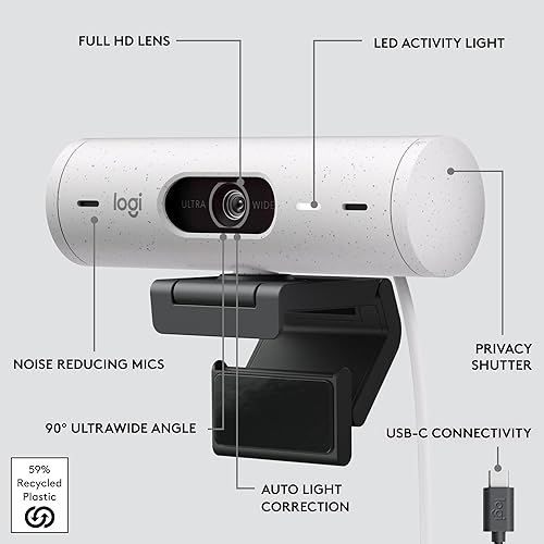 Logitech Brio 500 Full HD Webcam - PC set up