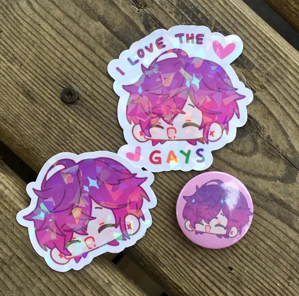 NIJISANJI EN Silly Stickers - Uki Violeta, Enna Alouette, Elira Pendora, Mysta Rias, Alban Knox