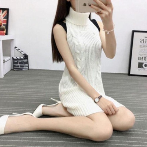 Virgin Killer Turtleneck | White