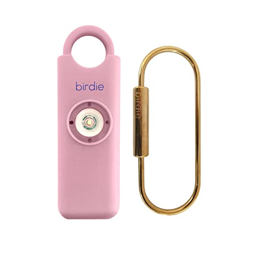 She's Birdie - Personal Safety Alarm for Women by Women - LOUD Siren, Strobe Light and Solid Brass Key Chain in a Variety of Colors (Blossom) - Blossom