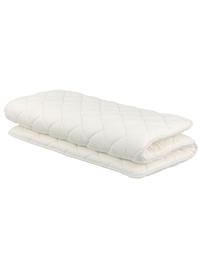 FULI Japanese Futon Mattress, Foldable & Portable Floor Lounger Bed, Roll Up Sleeping Pad, Shikibuton, Made in Japan - Full (75"L x 55"W x 2"Th)