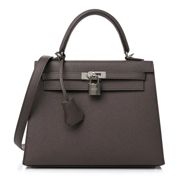 HERMES Epsom Kelly Sellier 25 Etain