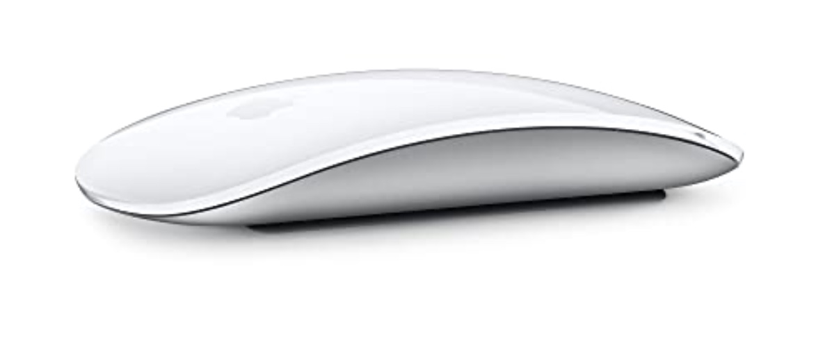 Apple Magic Mouse: Wireless, Bluetooth, Rechargeable. Works with Mac or iPad; Multi-Touch Surface - White - White