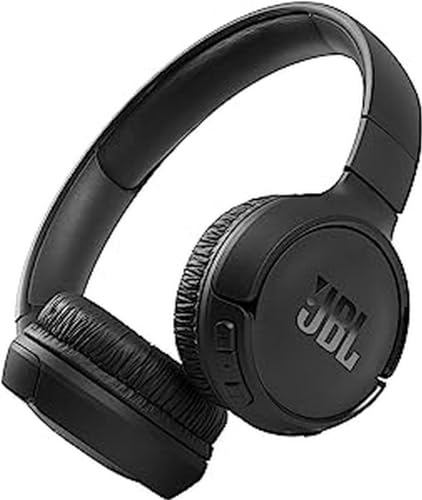 JBL Tune510BT - Wireless on-ear headphones featuring Bluetooth 5.0, up to 40 hours battery life and speed charge, in black - Single - Black