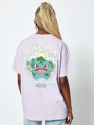 Pokémon #001 Bulbasaur T-Shirt in Lilac | L