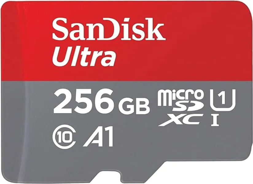 SanDisk 256GB Ultra microSDXC UHS-I Memory Card with Adapter - Up to 150MB/s, C10, U1, Full HD, A1, MicroSD Card - SDSQUAC-256G-GN6MA [New Version] - 256GB - Memory Card Only