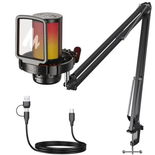 Maono DGM20S Black RGB Condenser recording microphone