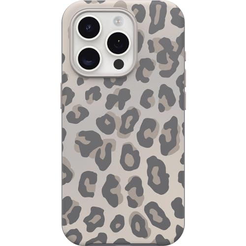 OtterBox iPhone 15 Pro (Only) Symmetry Series Case - WILDCAT (Grey), snaps to MagSafe, ultra-sleek, raised edges protect camera & screen - Wildcat