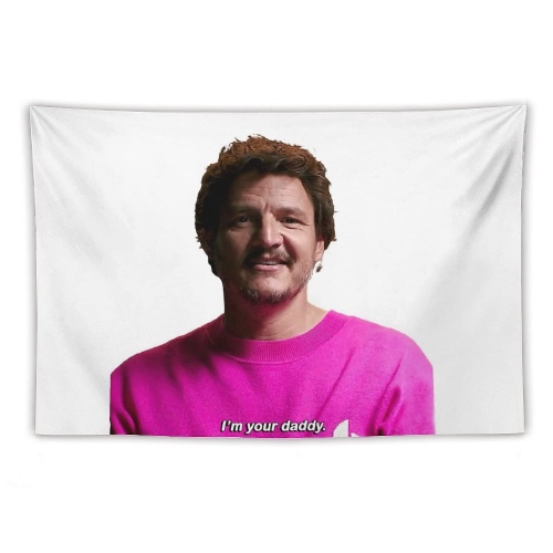QYLMHV pedro pascal Tapestry Wall Hanging Funny Tapestries Wall Blanket Meme Wall Art tapestry for bedroom Home Dorm Decor 60X40 inch