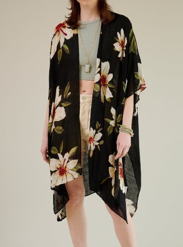 WEAR ANYWHERE FLORAL KIMONO