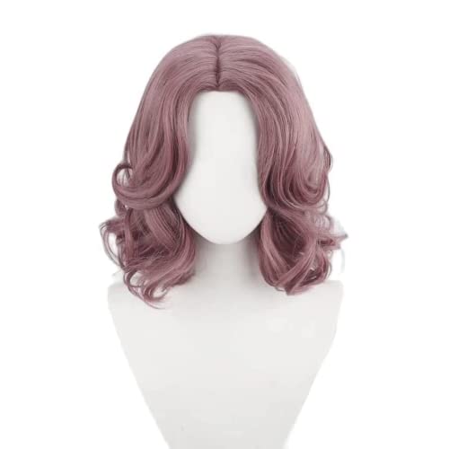Anime Elden Ring Melina Cosplay Wig, middle Score Curly Short Hair Wigs + Wig Cap, for Halloween Party