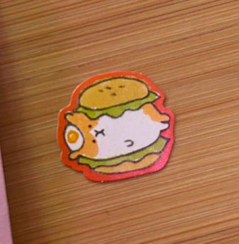 Puppy Burger Sticker