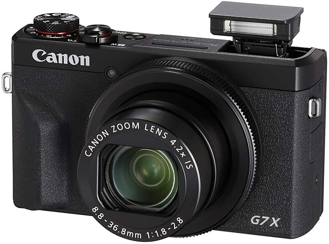 Canon PowerShot G7X Mark III Digital Camera with 4.2x Optical Zoom Lens (Black) - Black - Camera Only - Base