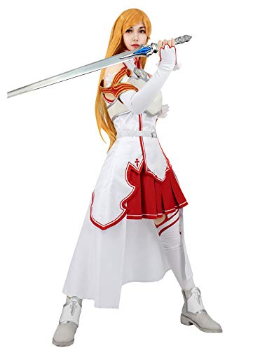 DAZCOS US Size Red Asuna Cosplay Costume - Women L