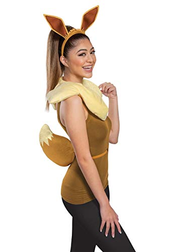Disguise Women's Eevee Adult Costume Kit, Bronze, One Size - One Size Adult - Brown