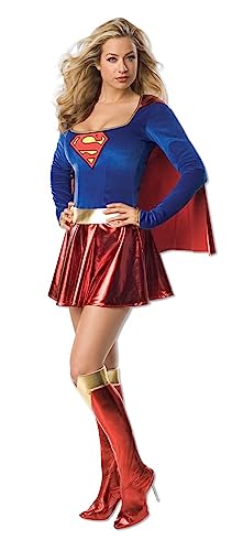 Rubies Costume Secret Wishes DC Comics Supergirl Plus Size Adult - Medium - Red/Blue